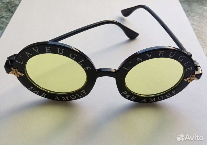 Солнцезащитные очки модные, круглые, новые