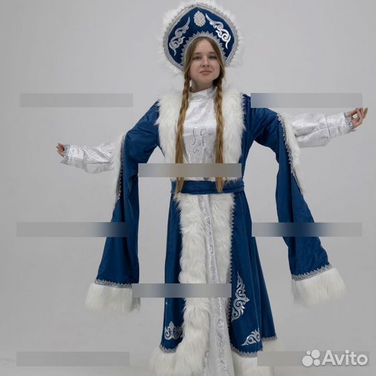 Костюм Снегурочки Устюг синий