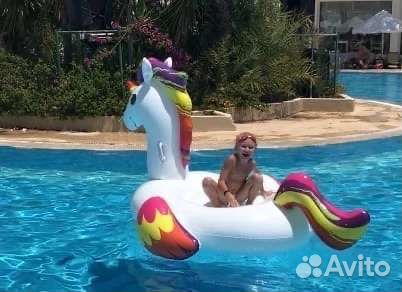 Надувной круг единорог