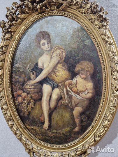 Старинная картина начало 20века