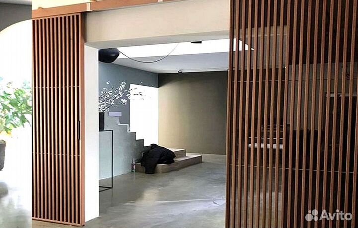 Раздвижная реечная дверь