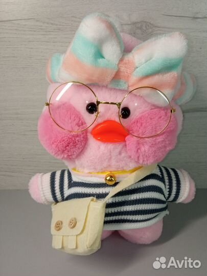 Мягкая игрушка утка Lalafanfan лалафанфан