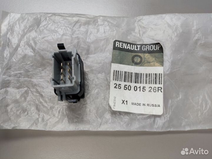 Выключатель подогрева сиденья Renault 255001526R