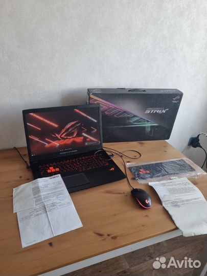 Игровой ноутбук asus rog strix 702vmk