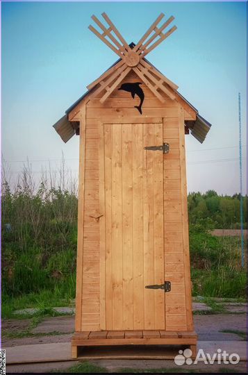 Уличный туалет деревянный TVP571