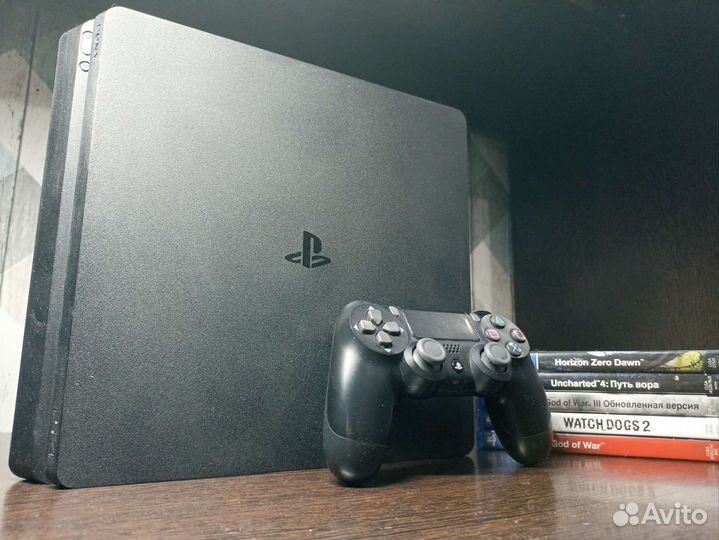Sony PS4 slim 500гб + игры
