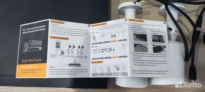 PLC комплект видеонаблюдения 4х1080p