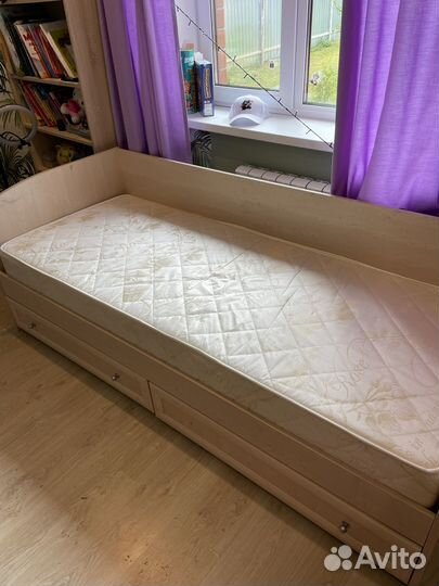 Детская кровать от 3 лет с ящиками