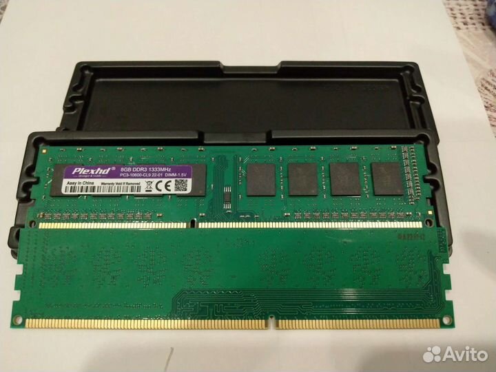 Оперативная памятьDdr3 8gb 1333MHz и 1600Mhz