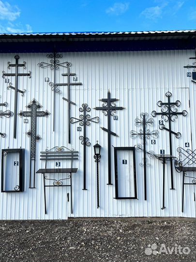 Ритуальные товары. Ограды, кресты, скамейки, столы