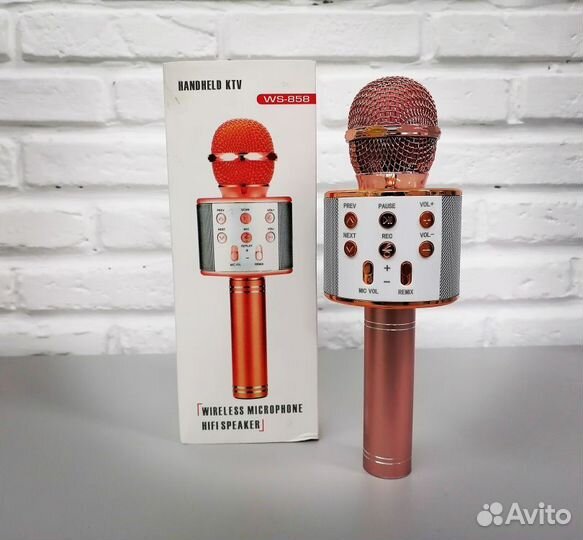 Караоке микрофон-колонка wster WS-858