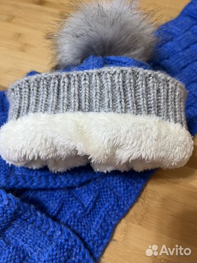 Зимние шапка и шарф