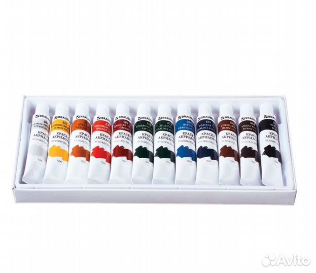 Краски акриловые brauberg ARTdebut,18 цв
