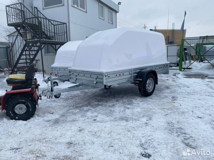 Прицеп с крышкой 817717.025 OFF-road. Защита, крас