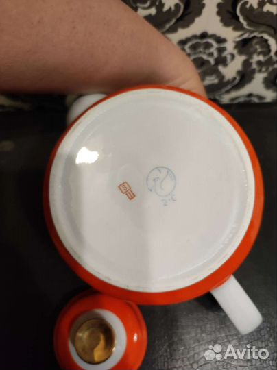 Заварочный (доливной)чайник горох винтаж