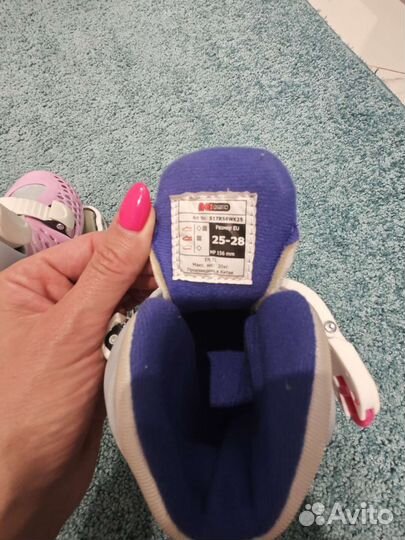 Роликовые коньки детские раздвижные 25-28