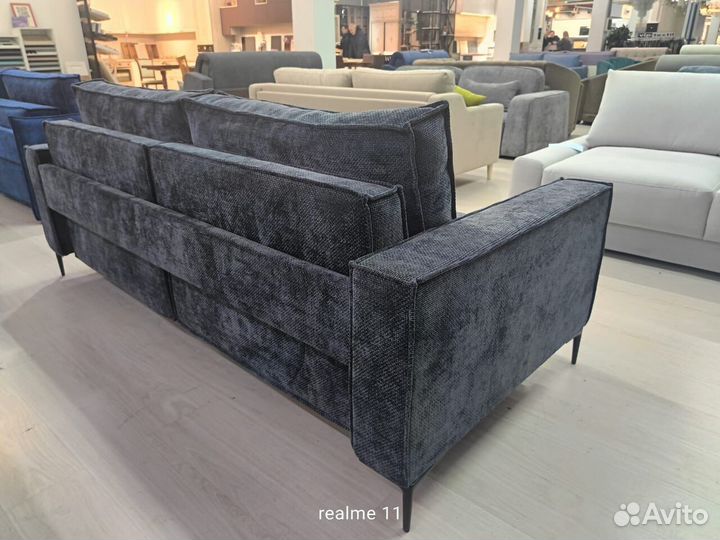 Дизайнерский диван серый