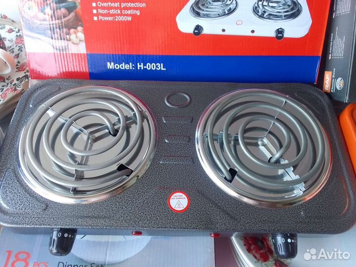 Электроплиты 2 конф и 1 конф. (настольные)