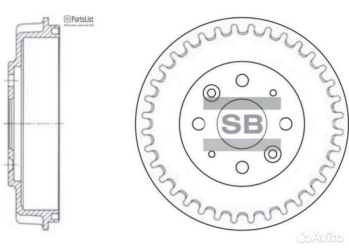 Sangsin brake SD2017 Барабан