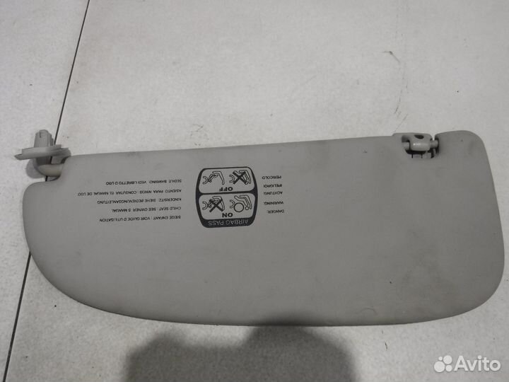 Козырек солнцезащитный Peugeot 206