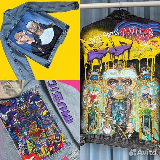 Кастомизация ручная роспись одежды