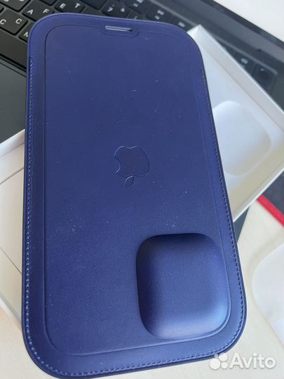 Оригинал кожа конв.-чехол iPhone12pro max magsafe