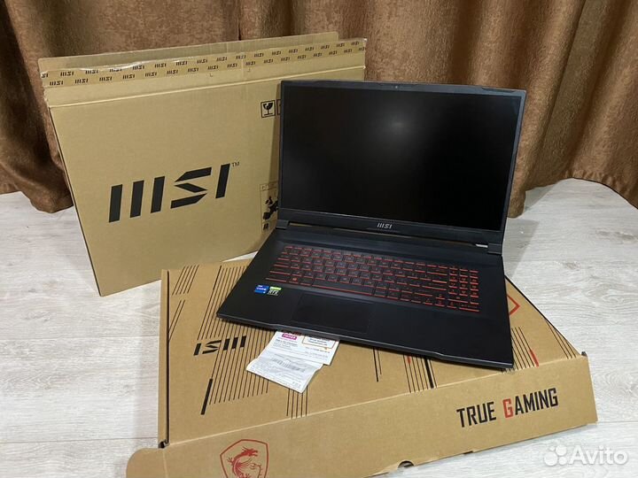Игровой ноутбук MSI GF76 RTX 3050 i5 16 gb 144гц