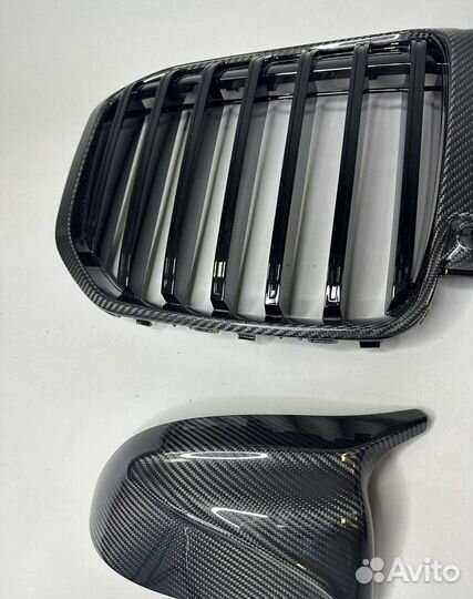 Ноздри зеркала Сухой Карбон BMW X7 G07 LCI