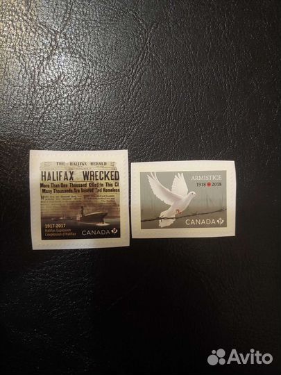 Почтовые марки, Канада, чистые