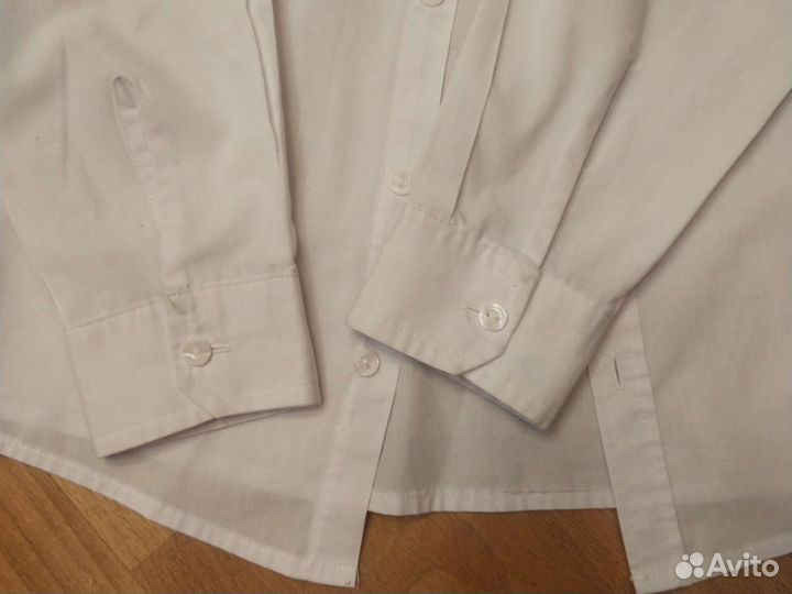 Рубашка школьная белая 140