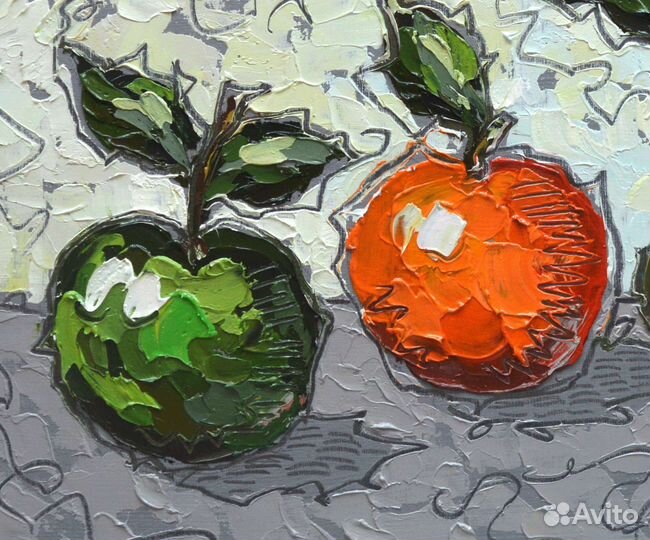 Картина маслом Натюрморт с фруктами Мастихин