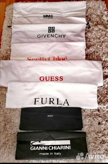 Пакеты, коробки и пыльники брендовых марок