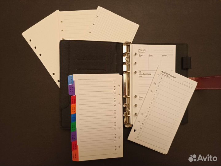 Ежедневник на кольцах блокнот а6