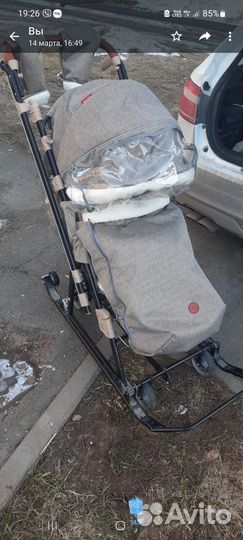 Детские санки коляска бу