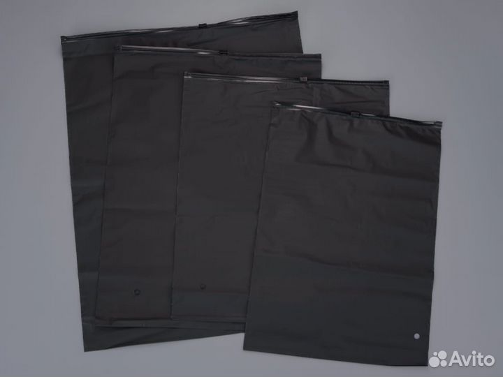 Пакет зип лок матовый черный 25х35 110 мкм