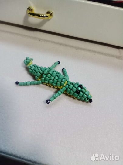 Крокодил из бисера