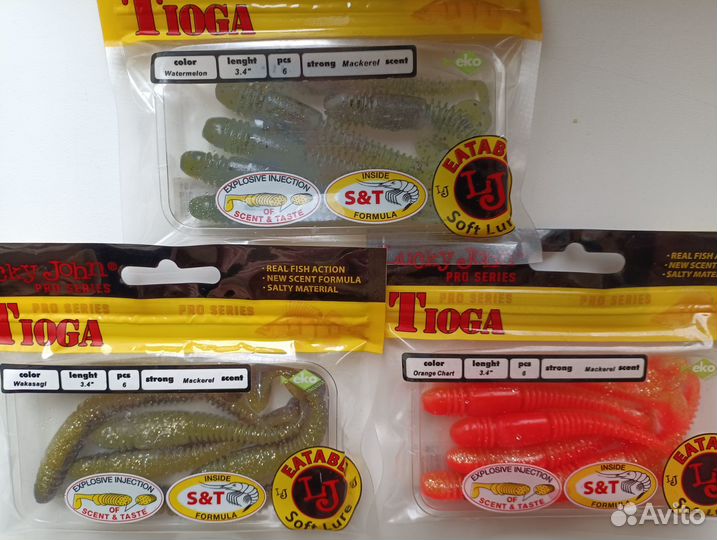 Силиконовые приманки Relax, Lj, Atack, Akkoi, Iam