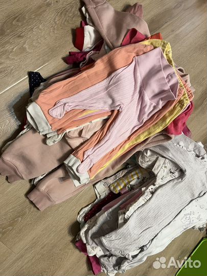 Вещи пакетом для девочки с рождения и до года