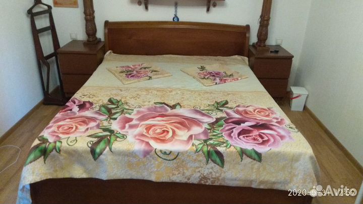 Комплект шторы, покрывало, две наволочки