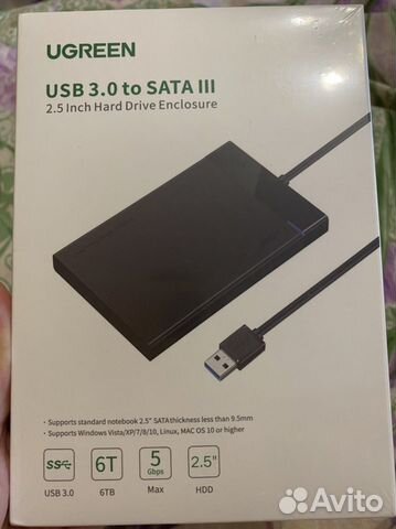 Ugreen USB 3.0 to SATA 3 2.5” адаптер