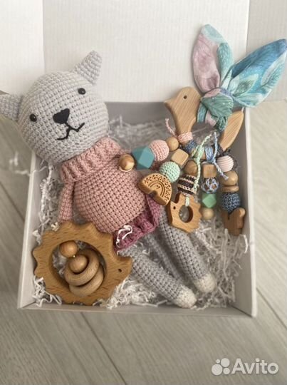 Грызунок для новорождённых ручная работа