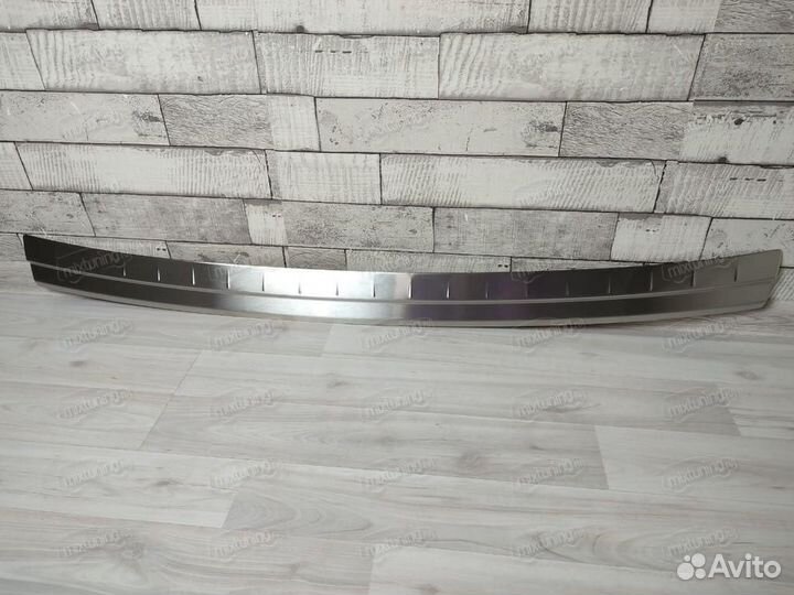 Накладка на задний бампер Audi Q7 2015-нв (нерж.)