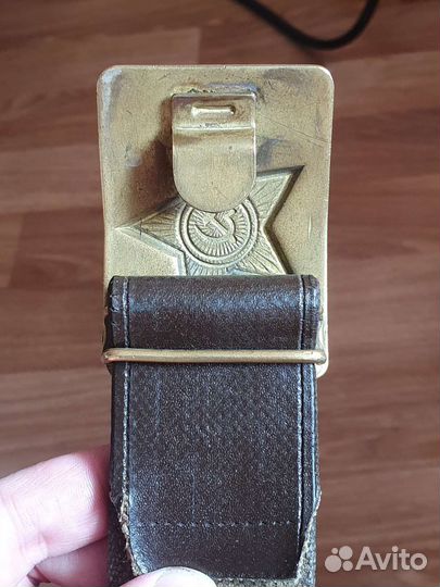 Ремень армейский кожаный