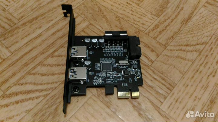 PCI-Е контроллер USB orico PVU3-2O2I (новый)