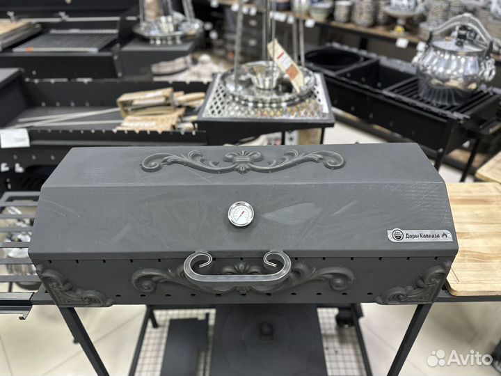 Мангал 5 мм с крышкой и подказанником