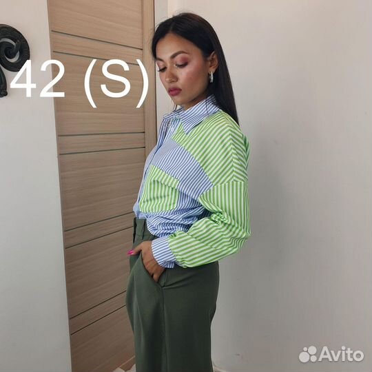 Рубашка в полоску Shein 42 (S)