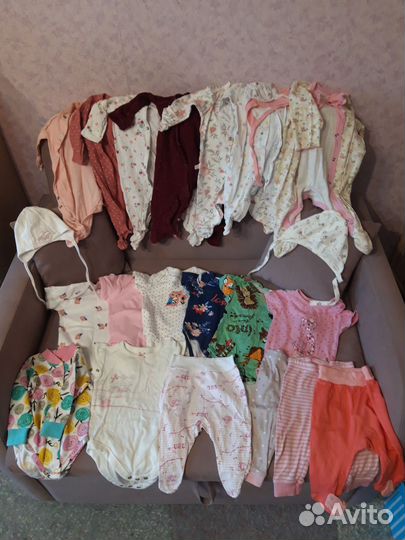 Большой пакет вещей для девочки 56-68 разм