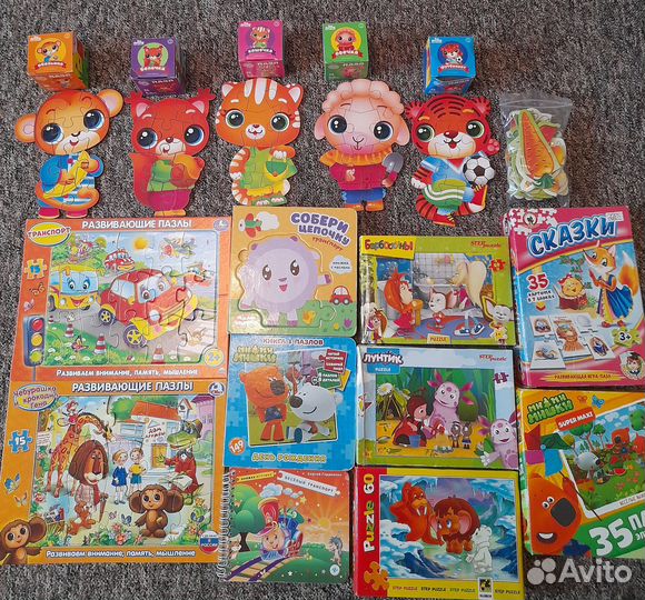 Пазлы детские - большой набор
