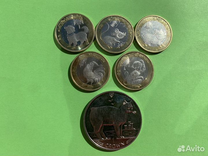 Юбилейные и другие Канада,Китай,о.Мен 01,06,23