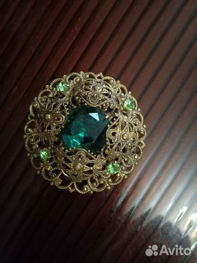 Брошь винтажная чехия